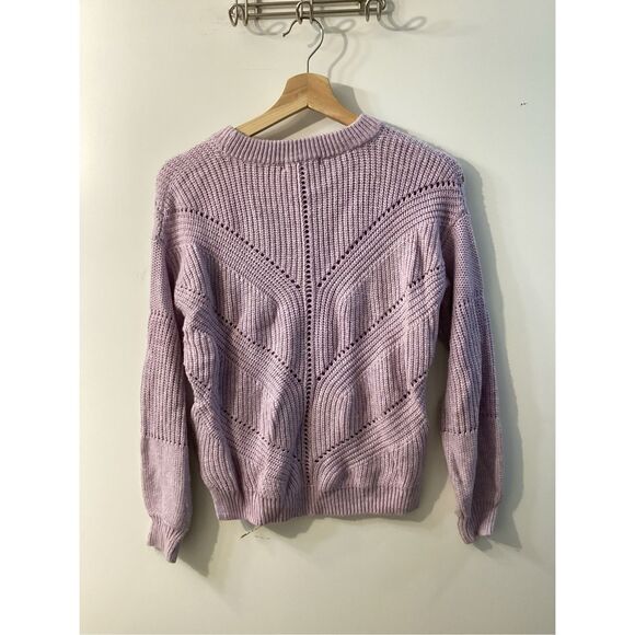 Marine layer Olivia Lavender Heather Cashmere Blend Sweater - Picture 11 of 14
